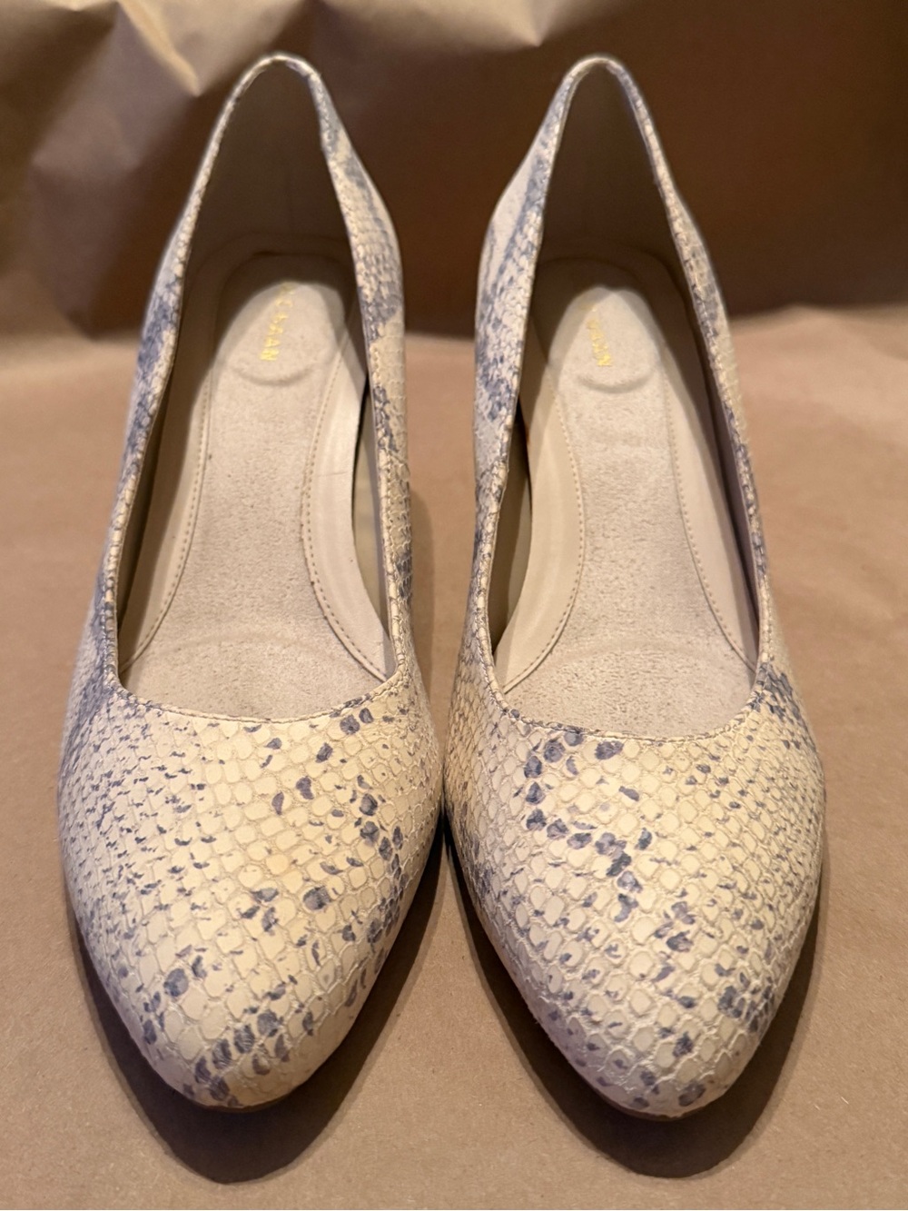 Cole Haan Snake-Print Wedge Sz 9